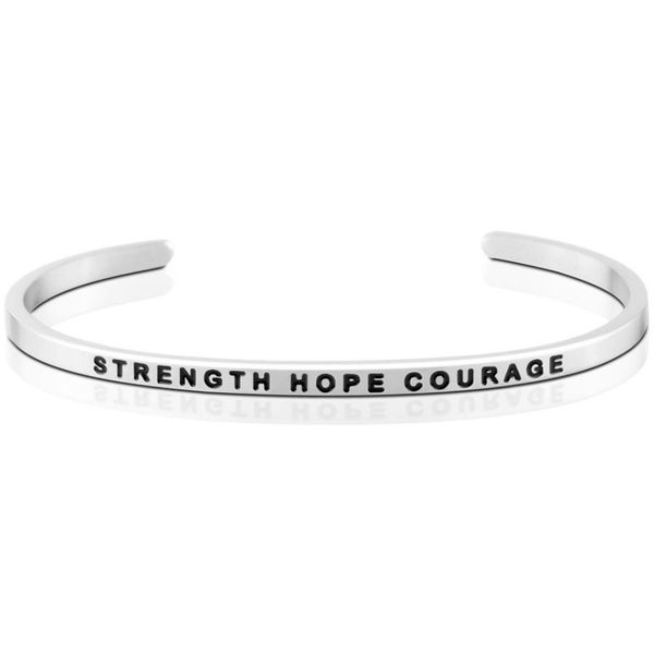 Strength Hope Courage Bangle Bracelet E.M. Smith Family Jewelers Chillicothe, OH