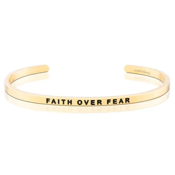 Faith Over Fear Bangle Bracelet E.M. Smith Family Jewelers Chillicothe, OH