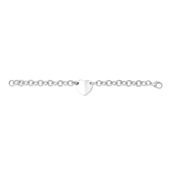 SS Heart Tag Bracelet E.M. Smith Family Jewelers Chillicothe, OH