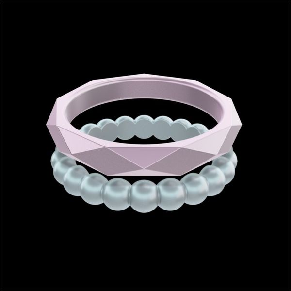 QALO Standard Women's Stackable Silicone Ring Set. Size 6.0 E.M. Smith Family Jewelers Chillicothe, OH