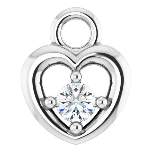 Sterling Silver Accented Heart Dangle E.M. Smith Family Jewelers Chillicothe, OH