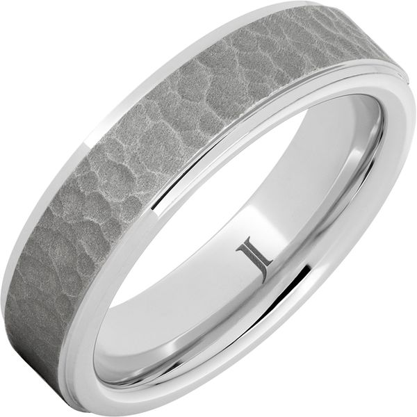 SERINIUM® MEN’S MOON CRATER RING WITH SANDBLAST FINISH Enhancery Jewelers San Diego, CA