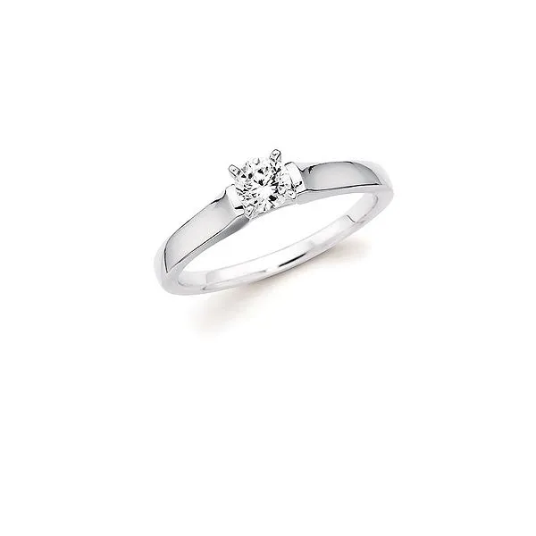 Cathedral Solitaire Engagement Ring Enhancery Jewelers San Diego, CA
