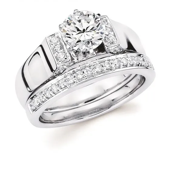 Cathedral Diamond Engagement Ring Enhancery Jewelers San Diego, CA