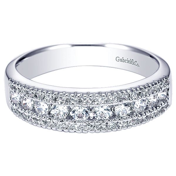 Gabriel & Co  WB3952) diamond wedding band Enhancery Jewelers San Diego, CA