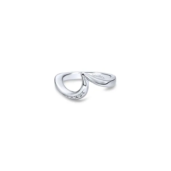 White gold coutour wedding band Enhancery Jewelers San Diego, CA