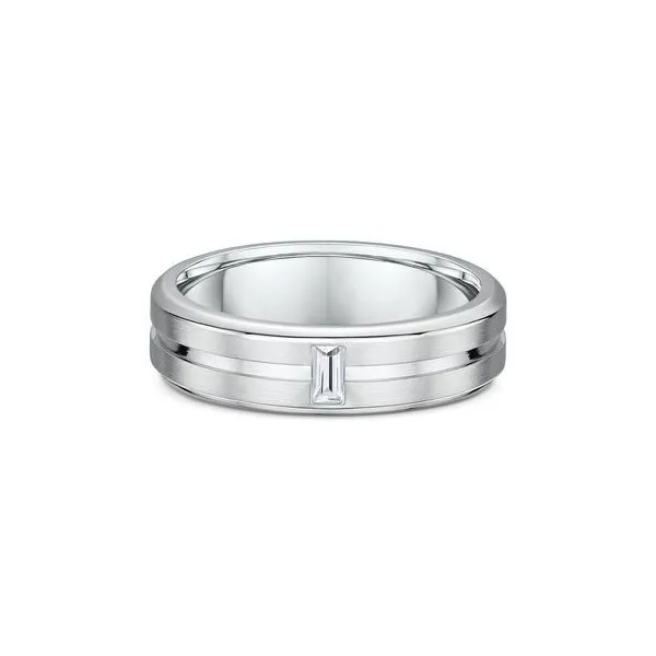 White 14Kt Satin/Polished Wedding Band Enhancery Jewelers San Diego, CA