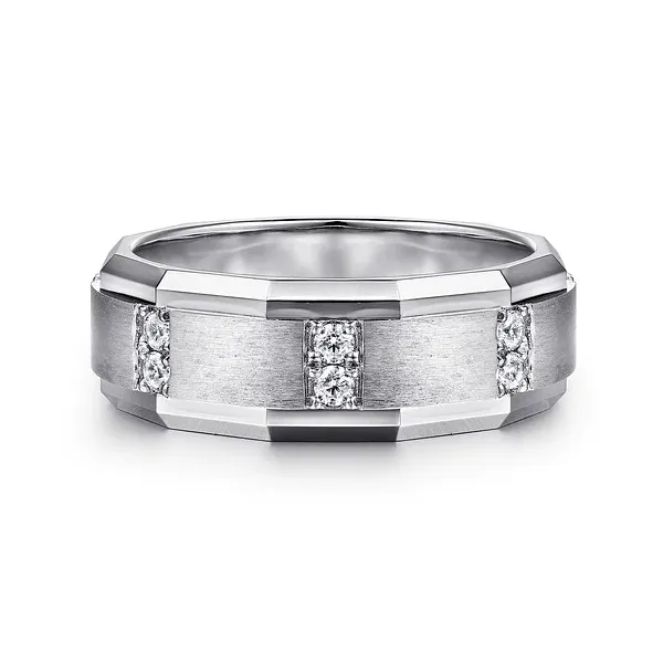 Nico - 14K White Gold Diamond Men's Ring With Diamonds Enhancery Jewelers San Diego, CA