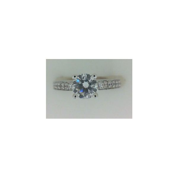 Gabriel ER3858 Lady's Diamond 14k White Gold Semi-Mount Engagement Ring Enhancery Jewelers San Diego, CA