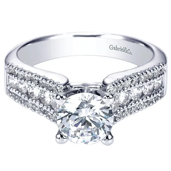 Gabriel ER3952  14k Lady's Diamond Engagement Ring Enhancery Jewelers San Diego, CA