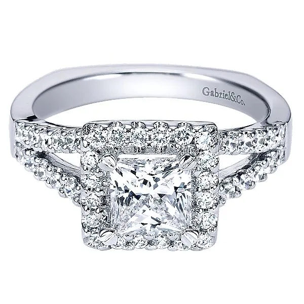 Gabriel ER4113 Lady's Diamond 14K  Halo Engagement Ring Enhancery Jewelers San Diego, CA