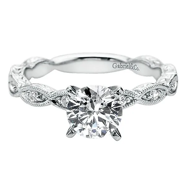 Gabriel ER4113 Lady's Diamond 14K Engagement Ring Enhancery Jewelers San Diego, CA