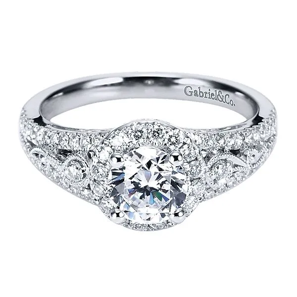 Gabriel ER5375  Diamond 14K White Gold Engagement Ring Enhancery Jewelers San Diego, CA