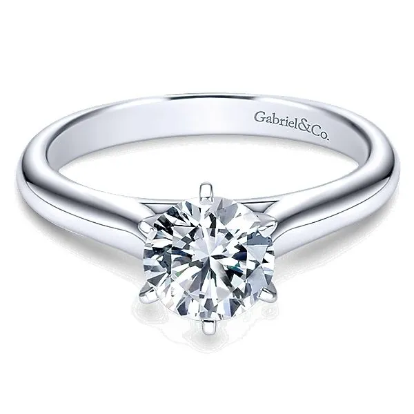 Gabriel ER6623 Lady's Diamond 14K White Gold Engagement Ring Enhancery Jewelers San Diego, CA