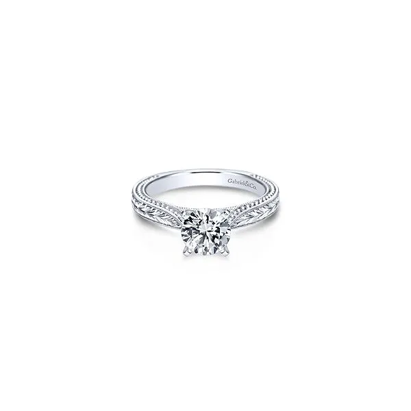 Gabriel ER6636 14K White Gold Engagement Ring Enhancery Jewelers San Diego, CA