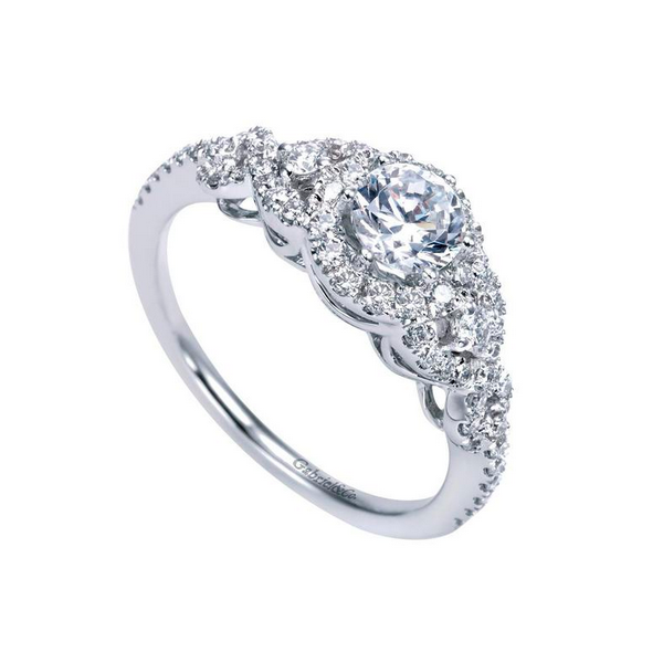Gabriel ER6951 14K White Gold Diamond Engagement Ring Enhancery Jewelers San Diego, CA