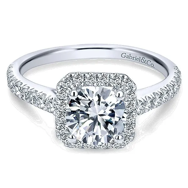 Gabriel ER7252 14K White Gold Engagement Ring Enhancery Jewelers San Diego, CA