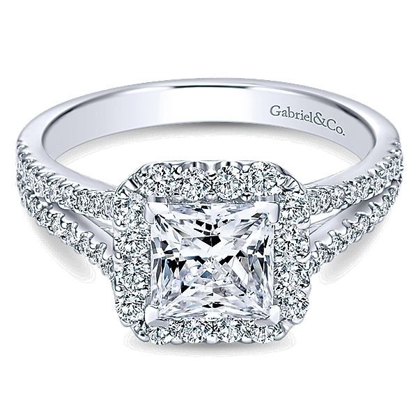 Gabriel ER7277 14K White Gold Diamond Engagement Ring Enhancery Jewelers San Diego, CA