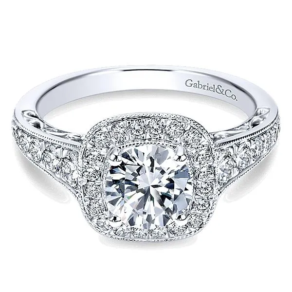 Gabriel ER7293 14K Diamond Engagement Ring Enhancery Jewelers San Diego, CA