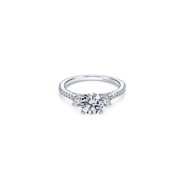 Gabriel ER7296 14K White Gold Engagement Ring Enhancery Jewelers San Diego, CA