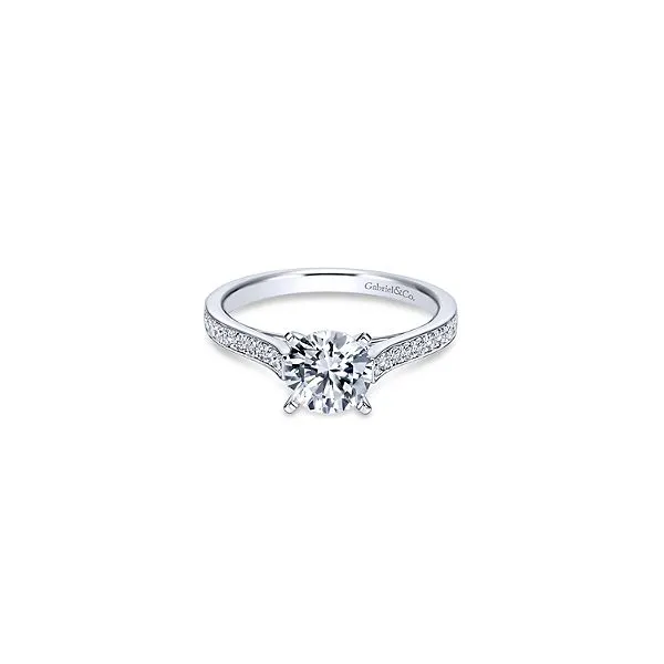 Gabriel ER7296   14K White Gold Diamond Engagement Ring Enhancery Jewelers San Diego, CA
