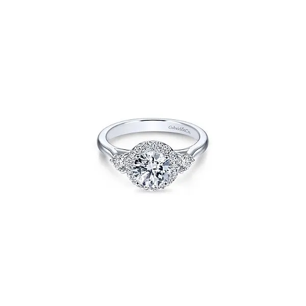 Gabriel ER7482 14K White Gold Engagement Ring Enhancery Jewelers San Diego, CA