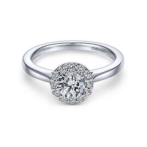 Gabriel ER7497 14K White Gold Diamond Engagement Ring Enhancery Jewelers San Diego, CA