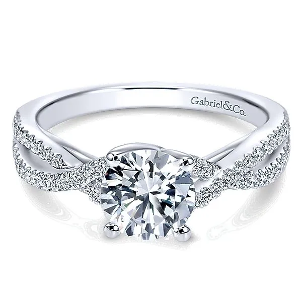 Gabriel ER7546 14K White Gold Diamond Engagement Ring Enhancery Jewelers San Diego, CA