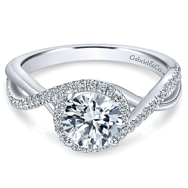 Gabriel ER7804 14K White Gold Diamond Engagement Ring Enhancery Jewelers San Diego, CA