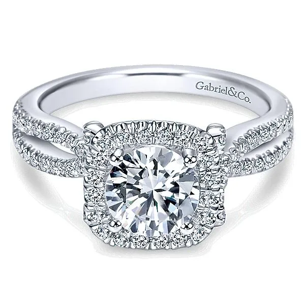 Gabriel ER7806  14K White Gold Engagement Ring Enhancery Jewelers San Diego, CA