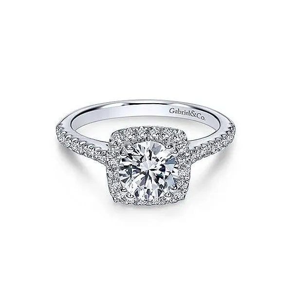 Gabriel ER8152 14K White Gold Diamond Engagement Ring Enhancery Jewelers San Diego, CA