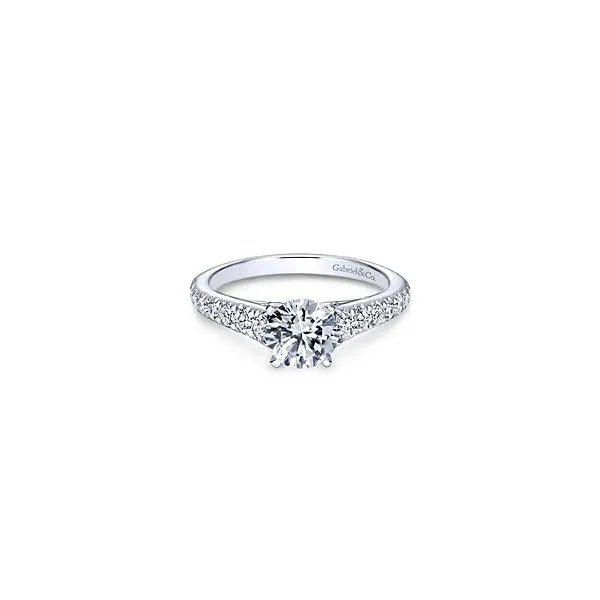 Gabriel ER8259 14K White Gold Diamond Engagement Ring Enhancery Jewelers San Diego, CA