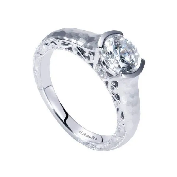 Gabriel ER9058 14K White Gold Engagement Ring, Image 2 Enhancery Jewelers San Diego, CA