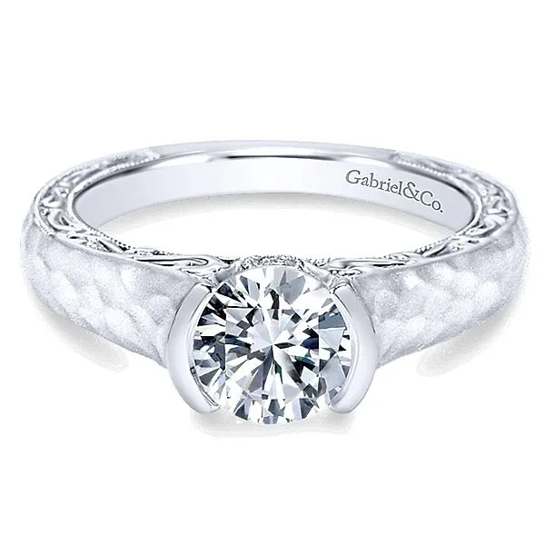 Gabriel ER9058 14K White Gold Engagement Ring, Enhancery Jewelers San Diego, CA