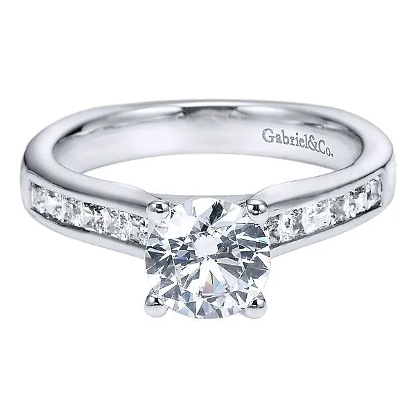 Gabriel ER3965 14K White Gold Diamond Engagement Ring Enhancery Jewelers San Diego, CA