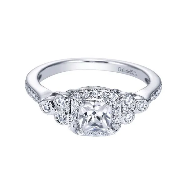 Gabriel ER4158 14K White Gold Engagement Ring Enhancery Jewelers San Diego, CA