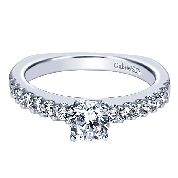 Gabriel ER4255 14K White Gold Diamond Engagement Ring Enhancery Jewelers San Diego, CA