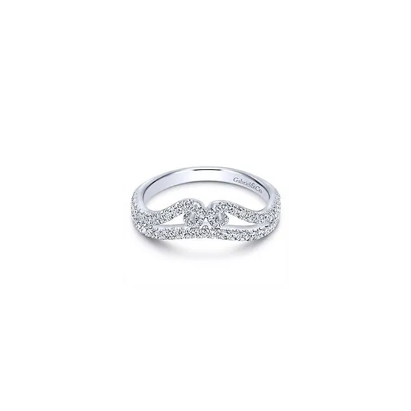 Gabriel AN11004 14K White Gold Diamond Shadow Ring Enhancery Jewelers San Diego, CA