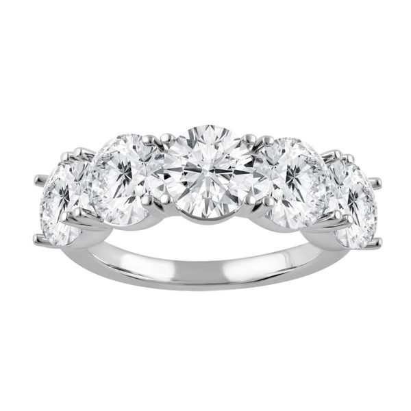 14K Lab Grown Diamond Five Stone Anniversary Band Enhancery Jewelers San Diego, CA