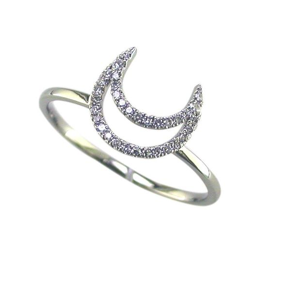 Diamond  moon fashion ring Enhancery Jewelers San Diego, CA