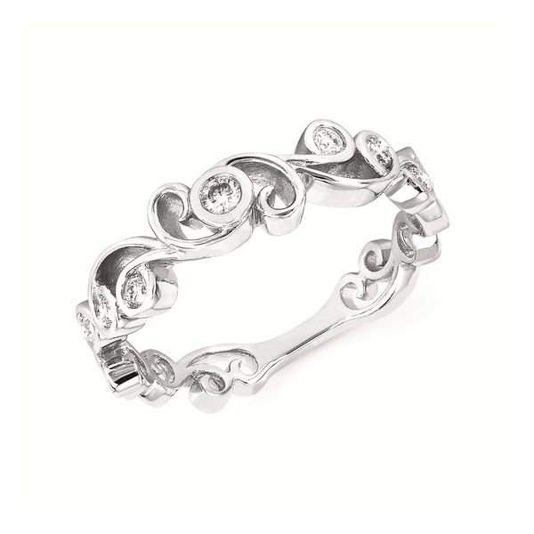Swirl Diamond Band Enhancery Jewelers San Diego, CA