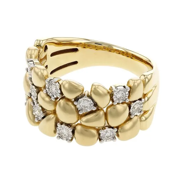 Yellow 14 Karat Fashion Ring With Diamonds Image 2 Enhancery Jewelers San Diego, CA