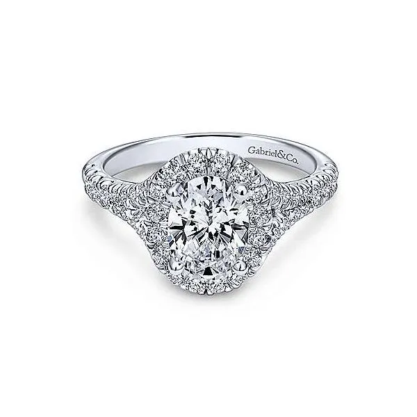 Gabriel & Co.ER10291 14K White Gold Diamond Engagement Ring Enhancery Jewelers San Diego, CA
