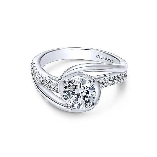Gabriel & Co. ER10309 14K White Gold Engagement Ring Enhancery Jewelers San Diego, CA