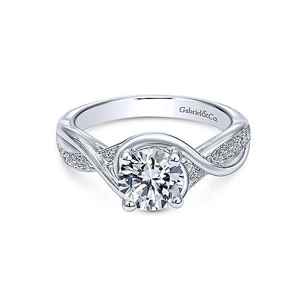 Gabriel ER10315 14K White Gold Engagement Ring Enhancery Jewelers San Diego, CA