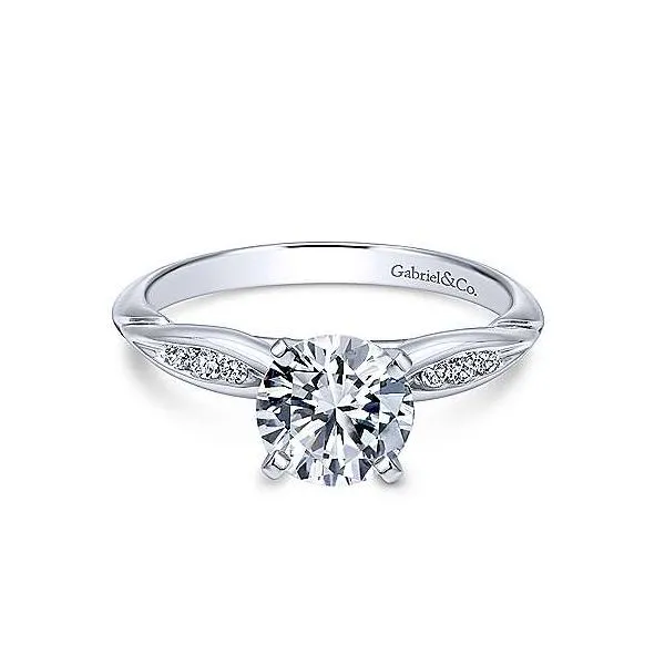 Gabriel ER11749 14K White Gold Engagement Ring Enhancery Jewelers San Diego, CA