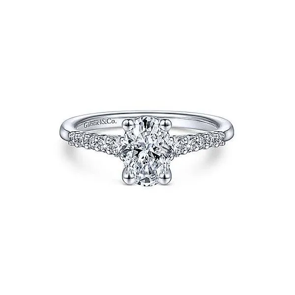 Gabriel ER11755 14K White Gold Engagement Ring Enhancery Jewelers San Diego, CA