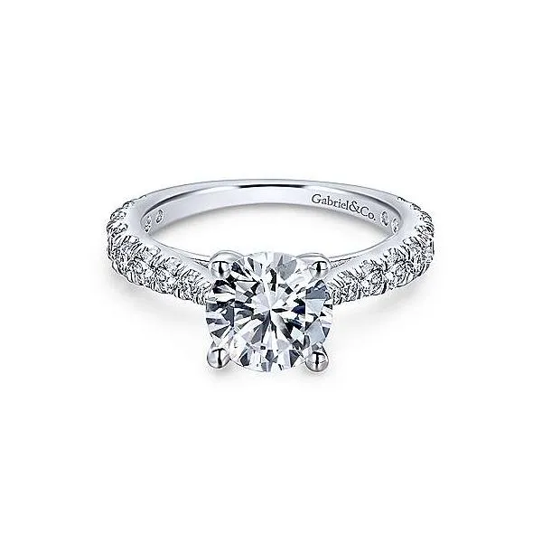 Gabriel ER12293R6 14K White Gold Diamond Engagement Ring Enhancery Jewelers San Diego, CA