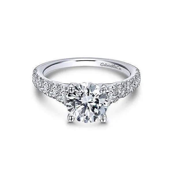 Gabriel ER12299R6 14K White Gold Diamond Engagement Ring Mounting Enhancery Jewelers San Diego, CA