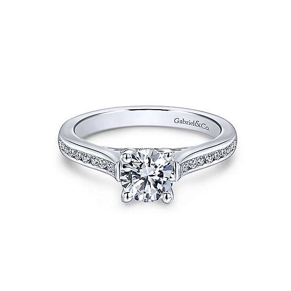 Gabriel ER12321R3  14K White Gold Diamond Engagement Ring Enhancery Jewelers San Diego, CA